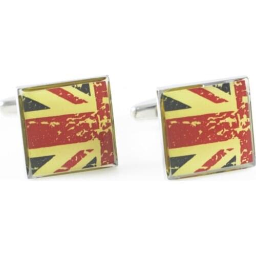 Flag Cuff Links Square Vintage Union Jack Flag Cuff Links Fathers Day Gift Cuff Links Birthday Gifts Cuff Links