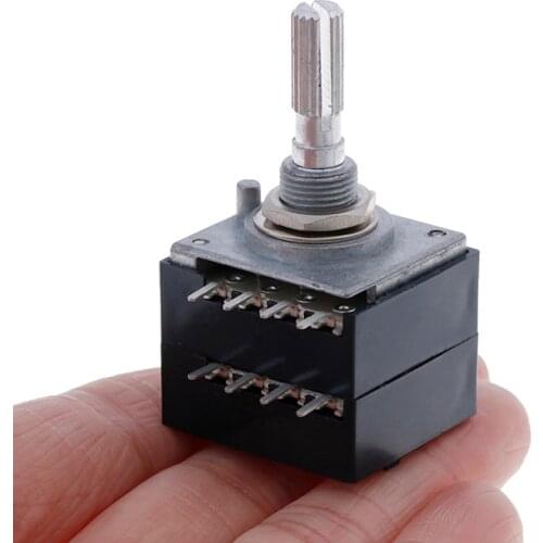 1Pc Potentiometer 250K Log Alps Audio Amp Volume Control Pot Stereo W Loudness