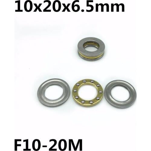 10Pcs F10-20M 10x20x6.5 mm Axial Ball Thrust Bearing plane thrust ball bearing High quality