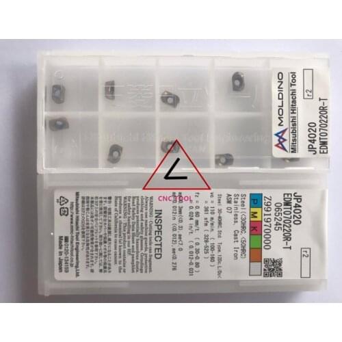 EDMT070220R-T JP4020 10pcs Hitachi high cutting performance CNC indexable inserts