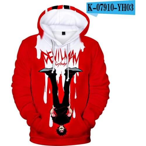 2021Devilman Crybaby Debiruman Japan Anime Hoodies Sweatshirt Print Trend Men/women Clothes Hip-Hop Boys/girls Devilman Pullover