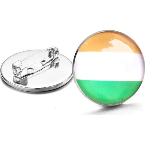 25mm Crystal glass Ireland National Emblem brooch Coat of Arms of Ireland/Irishman Flag National Emblem Brooch/Badges/Lapel Pins