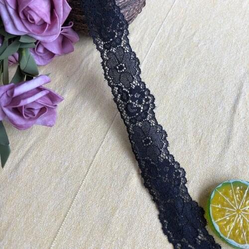 3.5cm S1771 black pierced lace fabric trim ribbons diy sewing garment wedding decoration accessories supplies