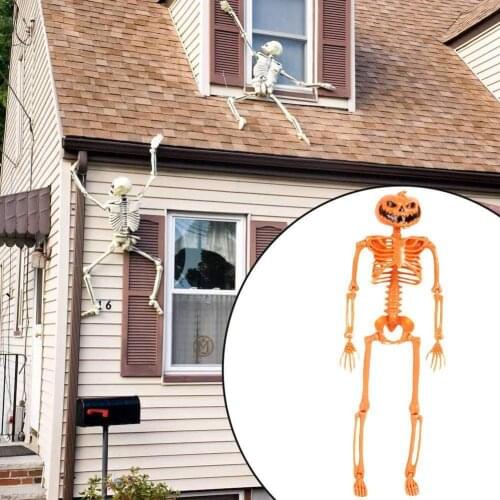 40cm Funny Skeleton Toy Human Model Skull Full Body Mini Figure Novelty Toy Halloween Gift For Children Kids