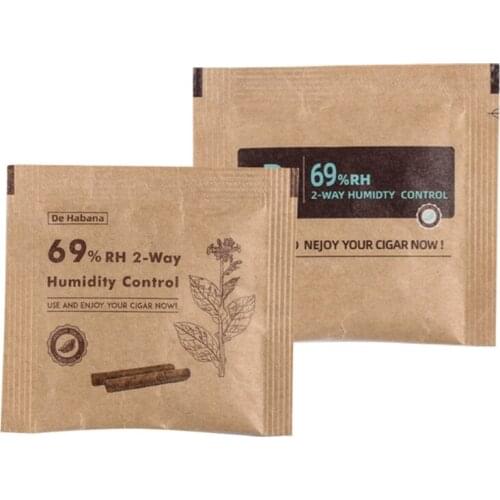 8g 69% RH 2-Way Humidity Control for Cigars Tobacco Humidifier Moisturizing Package Cigar Slices Resealable Bag