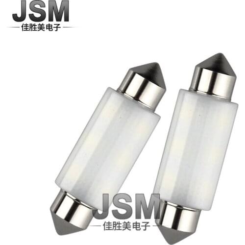 Automobile Led New Ceramic Double Pointed Lamp 31 / 36 / 39 / 41 / 2835 4 / 6smd License Plate Reading Lamp Led Lights for Car