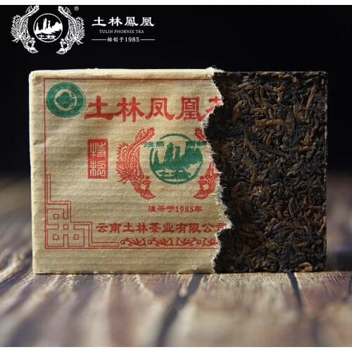 TuLin Fenghuang 2010 Yunnan Fenghuang Brand Ripe Puer Chinese Tea Compressed Tea Shu Puer Chinese Tea 100g