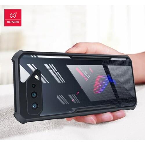 For Asus ROG Phone 5 чехол Xundd Shockproof Transparent PC + TPU Bumper Back Cover for Asus ROG Phone 5 Ultimate 5 Pro kılıf