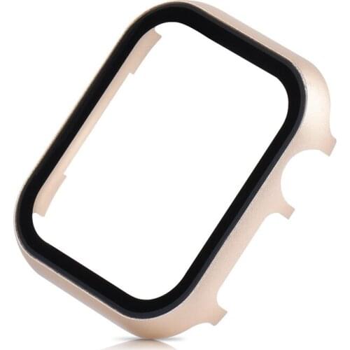 4 Colors Watch Case For Apple Watch Series Anti-scratch Protective Shell Metal Aluminum Case+Tempered Glass Screen Protector