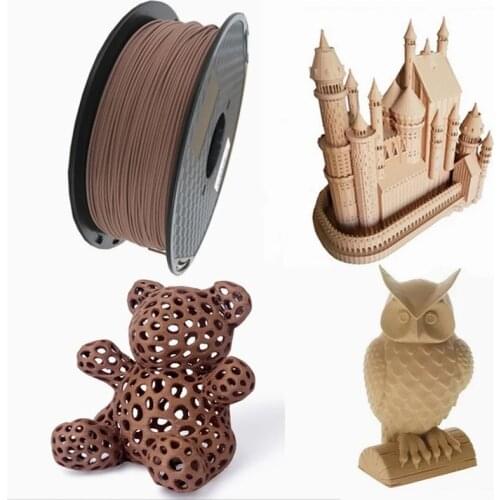 Wood PLA Filament 1.75mm 3D Printer Filaments Non-toxic 500g/250g/1kg Sublimation Supplies Wooden Effect 3D Printing Materials