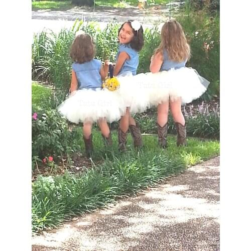 White Tulle Kid Children Candy Tutu Skirts Girls Tutu Pettiskirt Dance Skirt Ball Gown Girl Princess birthday Cloth Skirt Dress