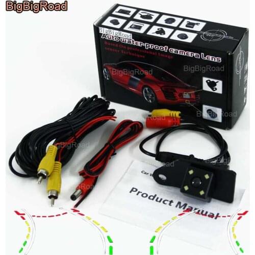 BigBigRoad Car Intelligent Dynamic Track Rear View Camera Night Vision Backup Reversing Camera For Mitsubishi ASX 2011--2016