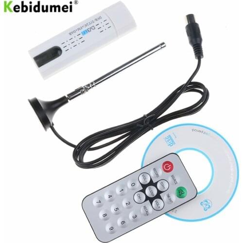 Kebidumei Digital satellite DVB t2 usb tv stick for DVB-T2 / DVB-C / FM / DAB TV Tuner Stick USB Dongle PK MK809IV with Remote