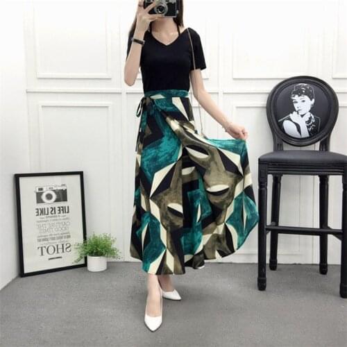 Summer One Piece Lace-Up Chiffon Skirt, Long Skirt With Big Swing And Sunscreen