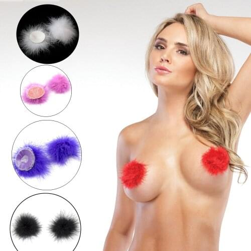 Feather Nipple Cover,shameless Women Pasties Adhesive Stickers,Invisible Intimates Bra Accessories Breast sex game