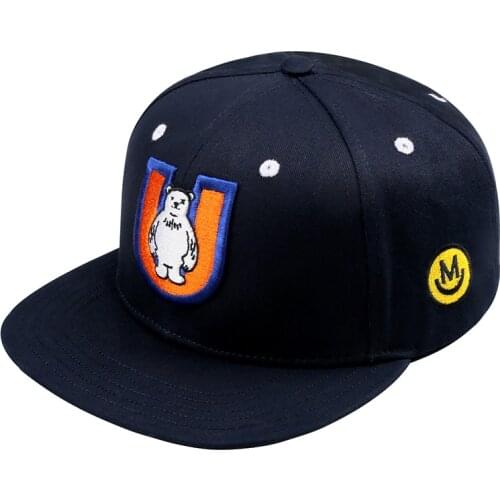 New Arrivals 2020 Unisex Top Quality Cute Bear Embroidery Baseball Caps Snapback Hip Hop Caps Bear Hat Circumference: 54-63 cm