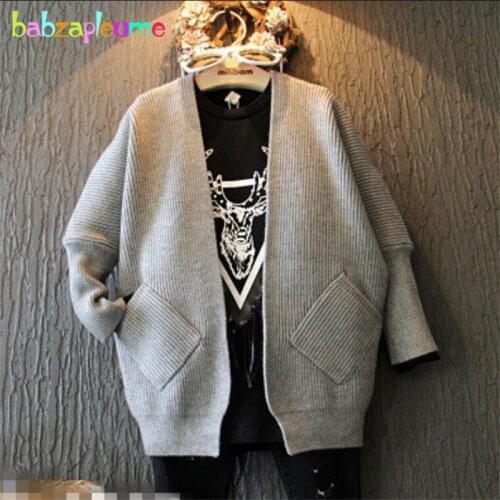 2016 Autumn Kids Girls Sweater Long Sleeve Knitted Teen Cardigan Fashion Large Pocket Design Baby Jackets Children Clothing A024