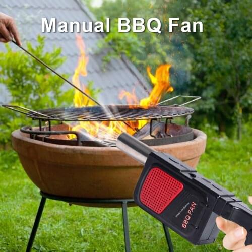 Manual Electricity BBQ Fan Cooking Fan for Outdoor BBQ Picnic Air Blower Cooking Stove Outdoor Barbecue Picnic Cooking Tool
