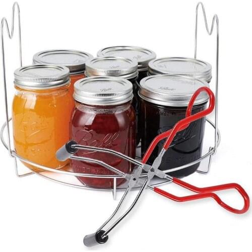 Stainless Steel Frame Canning Tongs Strong Durable Hot Bowl Dish Holder Lifter with Grip Handle Anti-scald Non-slip Kitchen Tool