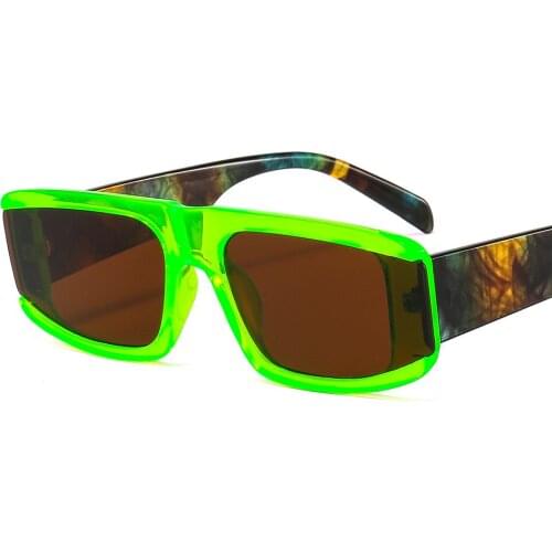 2021 Retro Fashion Men Sunglasses Women Small Square Frame Sun glasses Ladies Ocean Lens Sunglasses oculos UV400