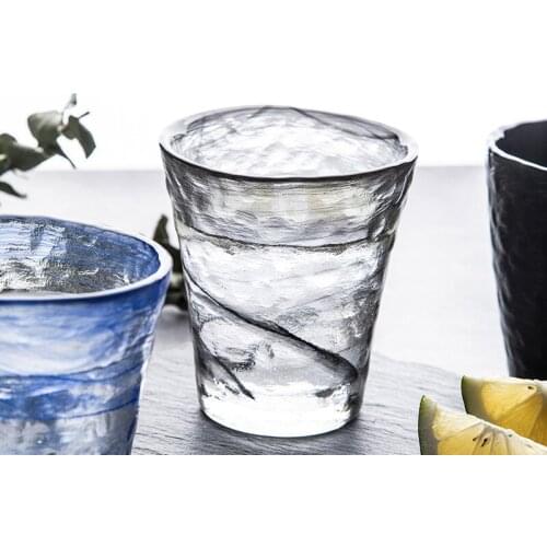 Vodka Juice Glass Drink Round Whisky Crystal Glasses Long Stem Whisky Wine Champagne Tazze Caffe Drinking Glass QJJ60BLB