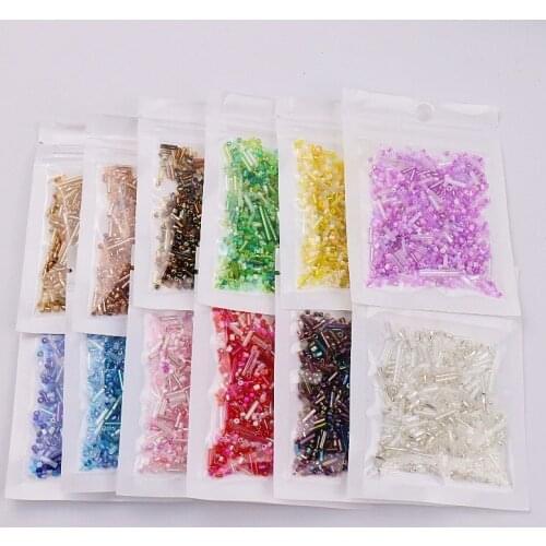 Mixed Seed beads Multi Colors and Size Round Bugle Tube Glass Bead For DIY Jewellery Garments Beading Embroidery Accessories