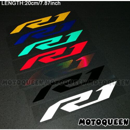 Reflective Motorcycle Wheels Fairing Helmet Tank Pad Decoration Logo Accessories Stickers Decals For YAMAHA YZF-R1 R1 YZF1000