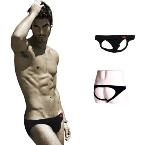 Cotton Lycra low waist men sexy briefs pants pants mens doubles Ding Lou strings 12001