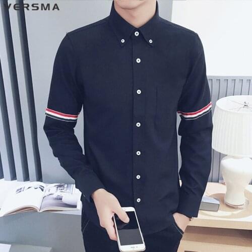 Мужские приталенные рубашки VERSMA China At AliExpress