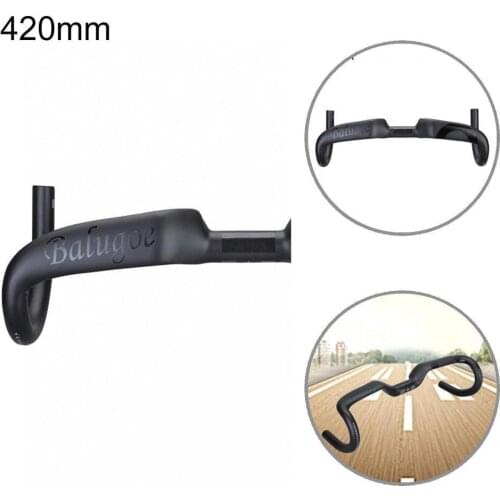 Waterproof Durable Fixed Gear Bike Drop Bar Bent Carbon Fiber Bicycle Drop Bar Ultralight for Mountain