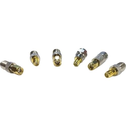 1kit SMA to F male female RF Coax Adapter Connector straight type goldplated/nickelplated NEW wholesale price
