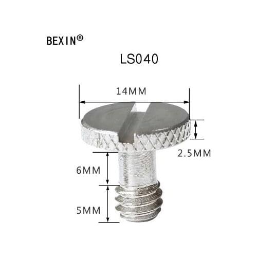 10 pieces 1/4 flat head screw chamber Screw connection for quick release plate tripod for Swiss Ark for products