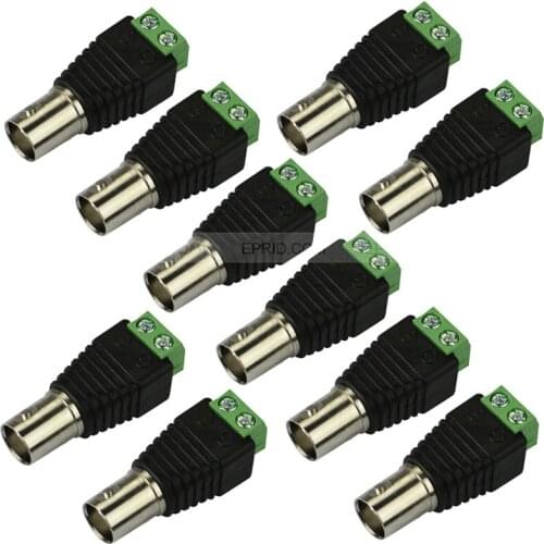 100pcs Coax CAT5 To Camera CCTV BNC Female Jack Video Balun Connector Adapter