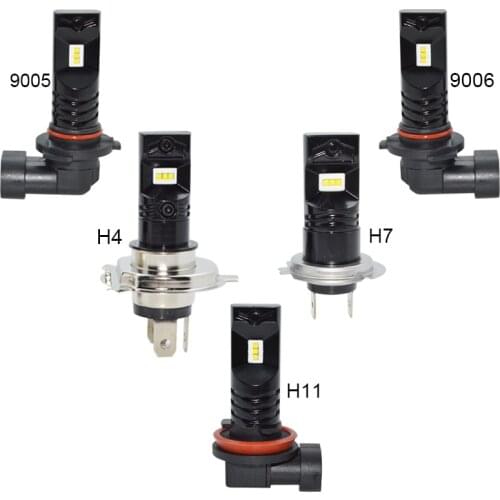 2pcs h4 h7 hb4 9006 hb3 9005 H11 led headlight White 6000K 3200lm LED Car fog Light h11 fog lamp driving lighting