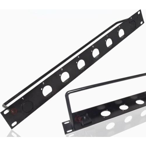 5pcs/lot 6-position blank jumper board D socket 1U6-hole Cannon block RCA XLR HDMI cabinet 19-inch A6 1U equipment cabinet