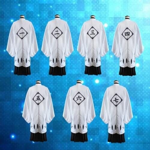 Anime BLEACH Cosplay Costume Captains White Cloak Cosplay Costumes Halloween Carnival Party Cosplay Costume