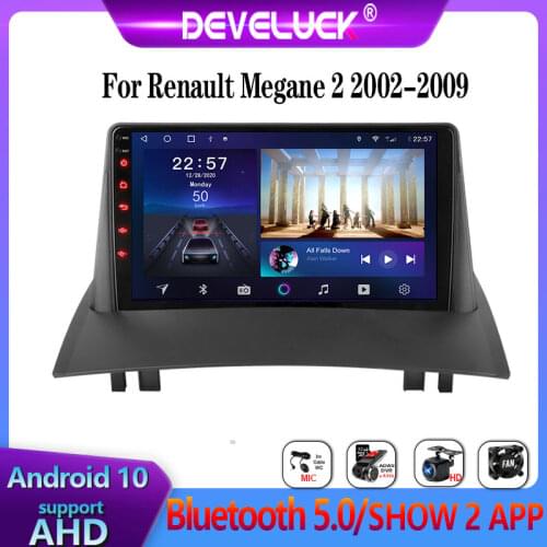 2 din Android 10 Car Radio Multimedia Video Player Navigation GPS For Renault Megane 2 2002-2009 Carplay Stereo DVD IPS screen