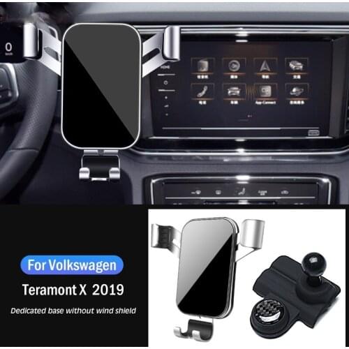Car Mobile Phone Holder Special Air Vent Mounts GPS Stand Navigation Bracket For Volkswagen VW Teramont X 2019 Car Accessories