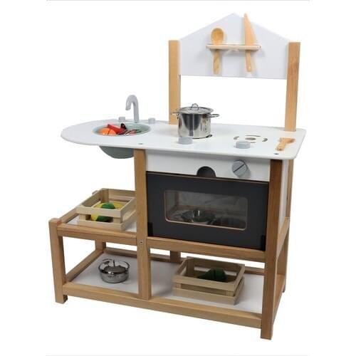 Edu Designed Wooden Montessori Educational Toy Kitchen