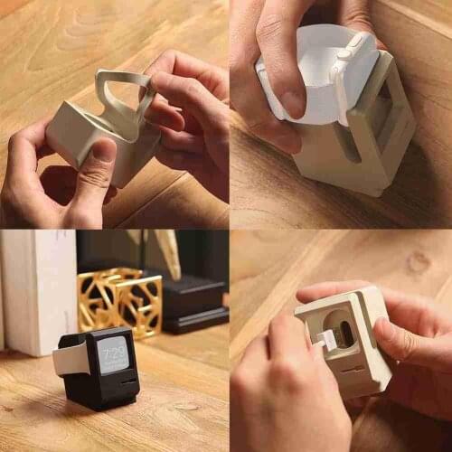 Holder For Phone Dock for Apple watch Stand 1/2 38mm Charging Cradle Holder For Apple Phone Desktop watch 42mm L4S0