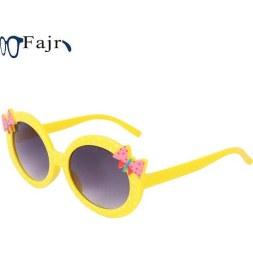 Childrens Sunglasses Kids Round Flower Sun Glasses 2021 Yellow Eyeglasses For Girls Colorful Baby Butterfly Eye Lenses Gift New