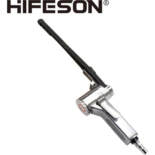 HIFESON 17.5" Retractable Belt Sander Pneumatic Grinder for Polishing Air Compressor
