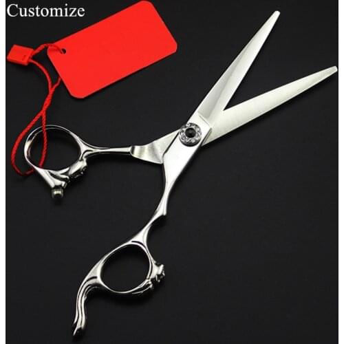Customize upscale japan 440c steel 6 inch Avatar hair salon scissors cutting barber makas Thinning shears hairdressing scissors