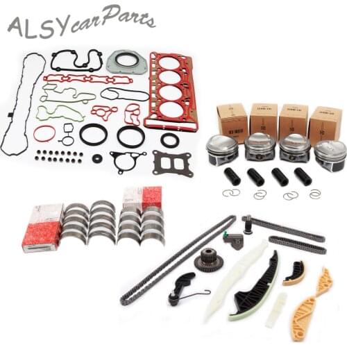 06H 107 065 CP 23MM Piston Gasket Seals Timing Chain Kit Engine Overhaul Set For Audi A4 A5 TT VW Passat Golf Skoda Seat 1.8TFSI