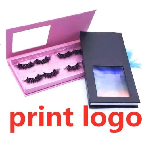 4 pairs lash box New Design Empty Lash Boxes With Tray Rectangle Case 25mm Mink Lashes Creative Eyelashes Package
