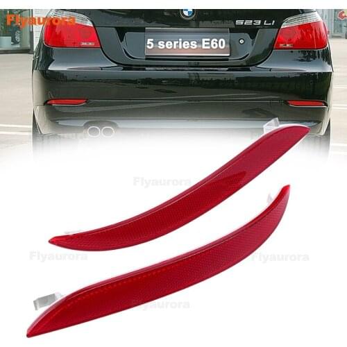 Left/Right Rear Bumper Reflector Fog Lamp Warning Light Brake Light Tail Lamp Stop Light For BMW 5 series E60 07-10 63147240997