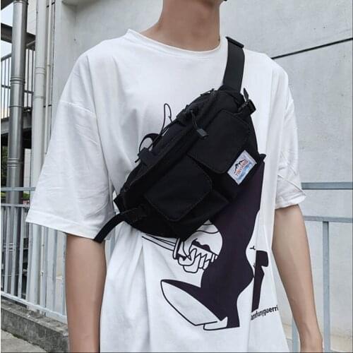 2021 Fashion Chest Bag Unisex Belt Waist Pack Travel Casual Canvas Bag Multi-Function Crossbody Bags Cool Girl Fanny Pack