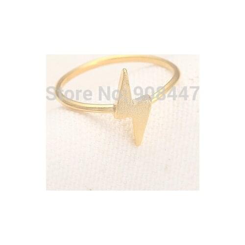 Fashion Lightning graphic ring Brass ring welding style ring for women 30PCS/lot