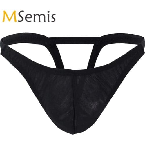 Swimwear Mens Underwear G-string Thong Swimsuit Swim Briefs Shorts Bulge Pouch Triangle Swimming Truck Male Homme Panties