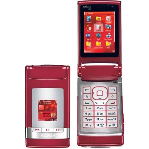 Refurbished Original Nokia N76 Mobile Phone Flip phone 2G 3G Unlocked & One year warranty